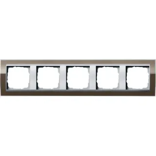 Gira Abdeckrahmen 5fach (braun, Retail)