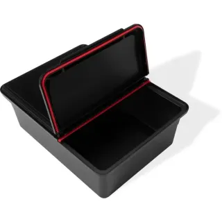 Weber Works Aufbewahrungsbehälter, einsetzbar in Seitentisch (schwarz, für SLATE GPD Premium Plancha)