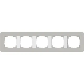 Gira Abdeckrahmen 5fach (grau, Retail)