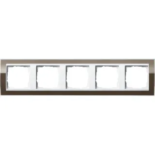 Gira Abdeckrahmen 5fach, Abdeckung (braun, Retail)