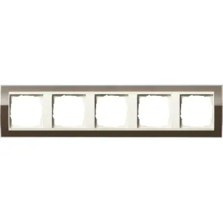 Gira Abdeckrahmen 5fach, Abdeckung (braun, Retail)