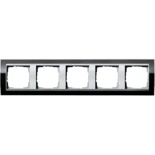 Gira Abdeckrahmen 5fach (schwarz, Retail)