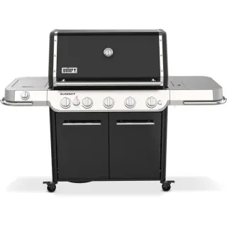 Weber Gasgrill Summit FS38 E, Black (schwarz/edelstahl, mit CRAFTED Basis-Rahmen und Sear Zone)