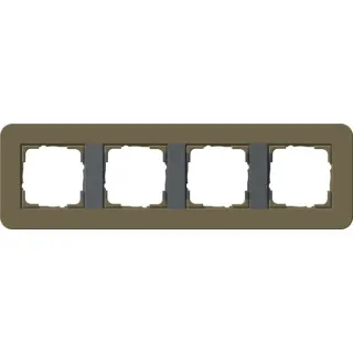 Gira Abdeckrahmen vierfach, Abdeckung (braun, Retail)