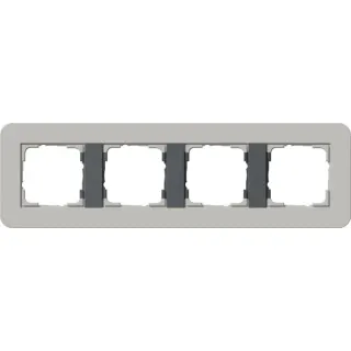 Gira Abdeckrahmen vierfach (grau, Retail)