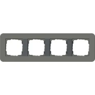 Gira Abdeckrahmen vierfach, Abdeckung (grau, Retail)