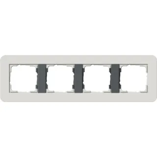 Gira Abdeckrahmen vierfach (grau, Retail)