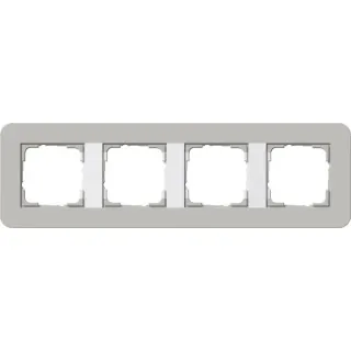 Gira Abdeckrahmen vierfach, Abdeckung (grau, Retail)