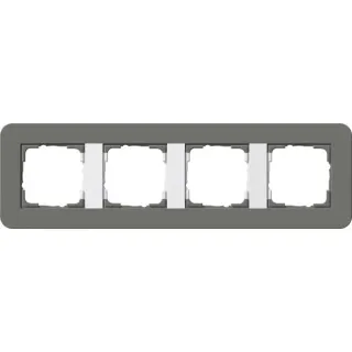 Gira Abdeckrahmen vierfach, Abdeckung (grau, Retail)