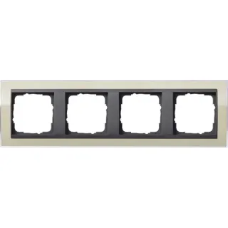 Gira Abdeckrahmen vierfach, Abdeckung (beige, Retail)