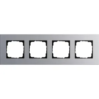 Gira Abdeckrahmen vierfach Aluminium eloxiert, Abdeckung (aluminium, Retail)