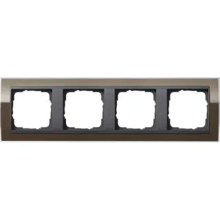 Gira Abdeckrahmen 4fach (braun, Retail)