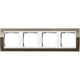 Gira Abdeckrahmen vierfach, Abdeckung (braun, Retail)