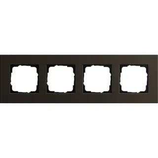 Gira Abdeckrahmen vierfach, Abdeckung (braun, Retail)