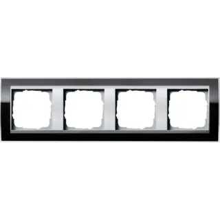 Gira Abdeckrahmen vierfach, Abdeckung (schwarz, Retail)