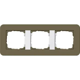 Gira Abdeckrahmen drei fach (braun, Retail)