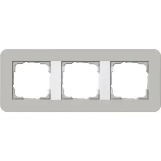 Gira Abdeckrahmen 3fach, Abdeckung (grau, Retail)