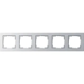 Gira Abdeckrahmen fünffach E2, Abdeckung (aluminium, Retail)