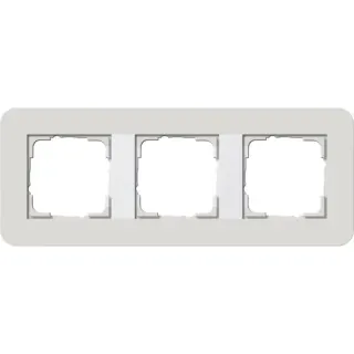 Gira Abdeckrahmen 3fach, Abdeckung (grau, Retail)