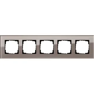 Gira Abdeckrahmen 5fach Esprit Glas Umbra (braun, Retail)