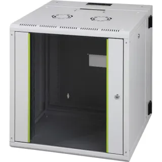 Digitus Wandgehäuse Unique Serie - zweiteilig, schwenkbar, IT-Schrank (grau, 12 Höheneinheiten)