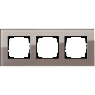 Gira Abdeckrahmen dreifach Esprit Glas Umbra, Abdeckung (Retail)