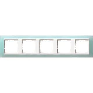 Gira Abdeckrahmen 5-fach mit Zwischenrahmen Reinweiß glänzend (mint, Retail)