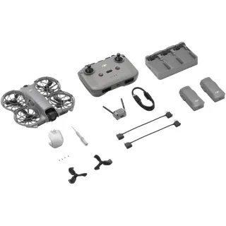 DJI Neo 2 Fly More Combo , Drohne (grau, 12 Megapixel, 2-Achsen-Gimbal, inkl. 3 Akkus, Fernsteuerung und Ladegerät)