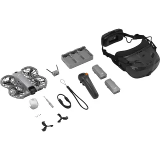 DJI Neo 2 Motion Fly More Combo, Drohne (grau, 12 Megapixel, 2-Achsen-Gimbal, inkl. 3 Akkus, RC Motion 3 und Goggles)