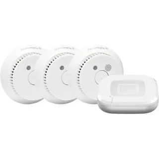 Homematic IP Starter Set Rauchwarnmelder - 3 Räume (1x Access Point 2, 3x Rauchwarnmelder)