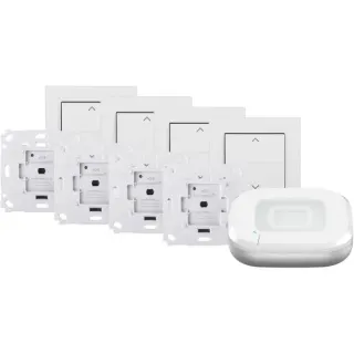 Homematic IP Starter Set Rollladensteuerung für 4 Rollläden, Steuermodul (für alle gängigen Rohrmotoren)