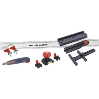 KWB LINE MASTER Präzisionslineal-Set, 800mm Führungsschiene (10-teilig)