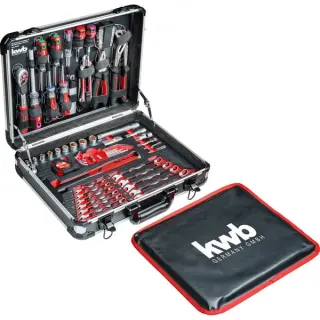 KWB Werkzeugkoffer, 80-teilig, Werkzeug-Set (Aluminiumkoffer, abschließbar)