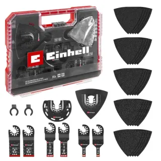 EINHELL Multitool-Set 35-teilig, in XL-PLUS-CASE, Sägeblatt-Satz (für Metall, für Multifunktionswerkzeuge)