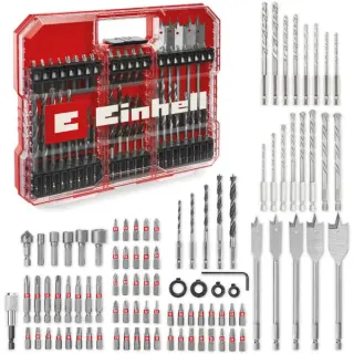 EINHELL XL-CASE Bit- & Bohrer-Set mit Aufbewahrung, 95-teilig, Bohrer- & Bit-Satz