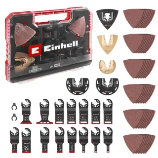 EINHELL Multitool-Set 70-teilig, in XXL-PLUS-CASE, Sägeblatt-Satz (für Multifunktionswerkzeuge)
