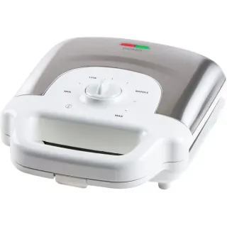 Domo Tasty Waffle XL, Waffeleisen (weiß/edelstahl, 900 Watt)