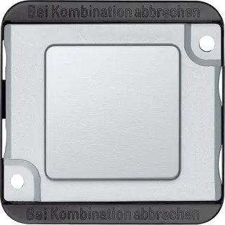 Merten Abdeckung für Relais, Rollladenmehrfachsteuerrelais, Summer, Leistungszusätze, KNX-Unterputzgeräte ohne Rahmen (silber, Retail)
