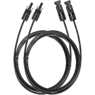 EcoFlow Solar Verlängerungskabel 3 Meter (schwarz, 2 Stück, für das Solar auf XT60-Ladekabel)