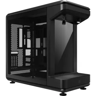 Cooler Master MasterFrame 360 Stage LCD , Tower-Gehäuse (schwarz, Tempered Glass x 2)
