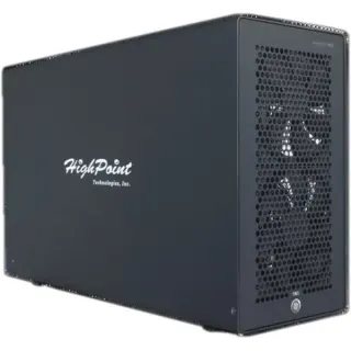 HighPoint RocketStor 8631C , Tower-Gehäuse (schwarz, PCIe 5.0 x16 eGPU)