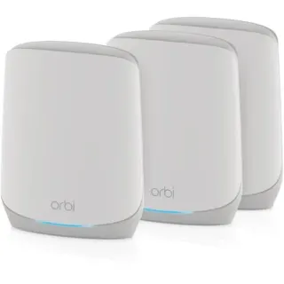 Netgear Orbi WiFi6 Tri-Band Mesh System 3er Set, Mesh Router (weiß)
