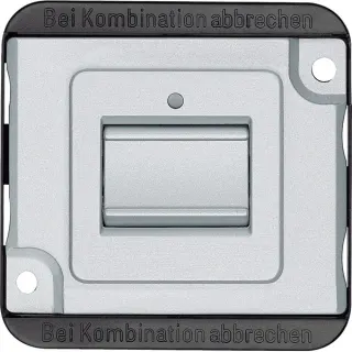 Merten Aus-Wechselschalter einpolig (aluminium, Retail)