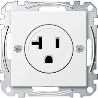 Merten Steckdosen Einsatz polarweiß USA 20 Ampere (weiß, Retail)