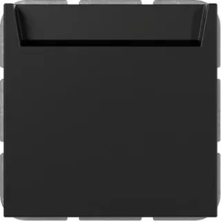 Gira Hotel-Card Schalter mit Neutralleiterklemme, Schließer, 1-polig, Taster (schwarz (matt), Retail)