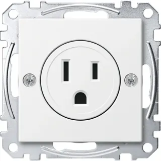 Merten Steckdosen Einsatz polarweiß USA 15 Ampere (weiß, Retail)