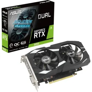 ASUS GeForce RTX 3050 DUAL OC, Grafikkarte (1x DisplayPort, 1x HDMI 2.1, 1x DVI-D)