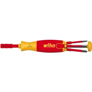 Wiha Schraubendreher mit Bit Magazin LiftUp electric (rot/gelb, 7-teilig)