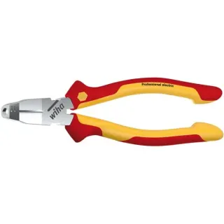 Wiha Installationszange TriCut Professional electric, Abisolier-Zange (rot/gelb)