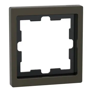 Merten Rahmen einfach mit Montagerahmen aus Metall (bronze, Retail)